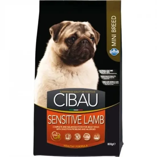 Biztonságos fizetés Cibau Sensitive Lamb Mini 800G Száraz Kutyatáp