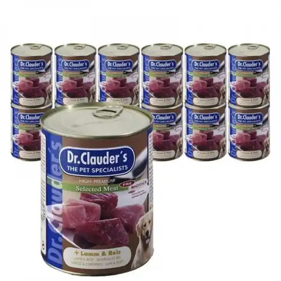 Ajánlat Dr.Clauders Kutya Konzerv Selected Meat Bárány/Rizs 400G