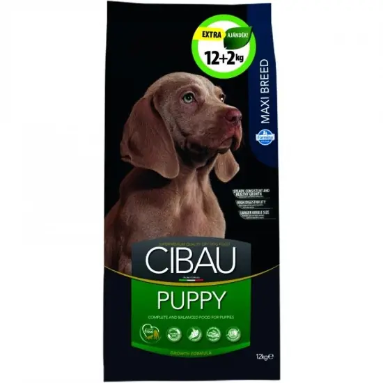 Nézd meg most Cibau Puppy Maxi 12+2 Kg Száraz Kutyatáp (14 kg)