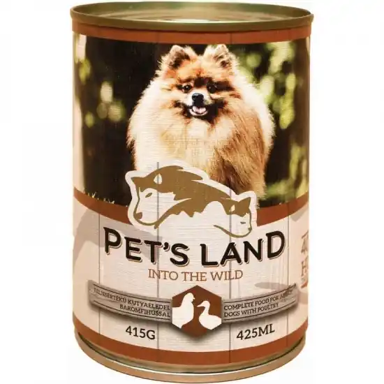 Korlátozott ajánlat Pet s Land Dog Konzerv Baromfi 415g