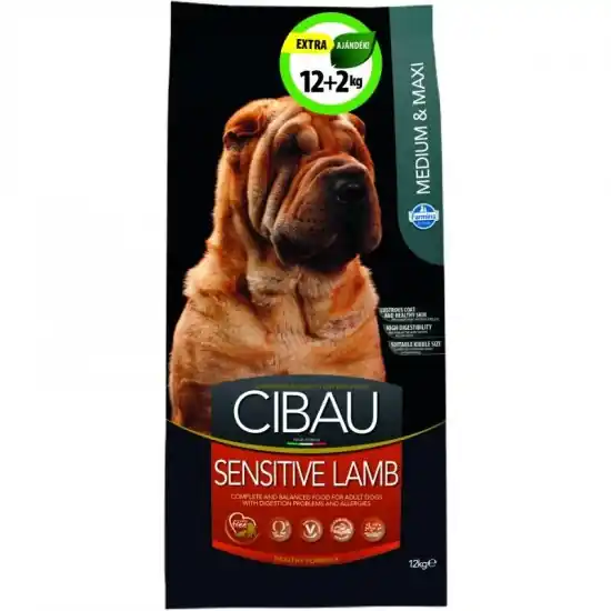 Cibau Sensitive Lamb Medium/Maxi 12+2kg Különleges ajánlat