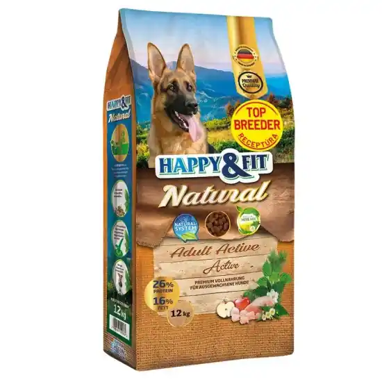 Biztonságos fizetés Happy&Fit Natural Adult Active 12kg