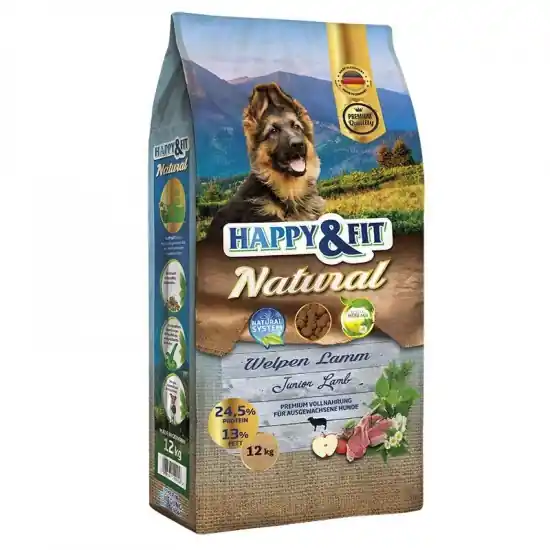 Prémium Happy&Fit Natural Welpen Lamm 12kg