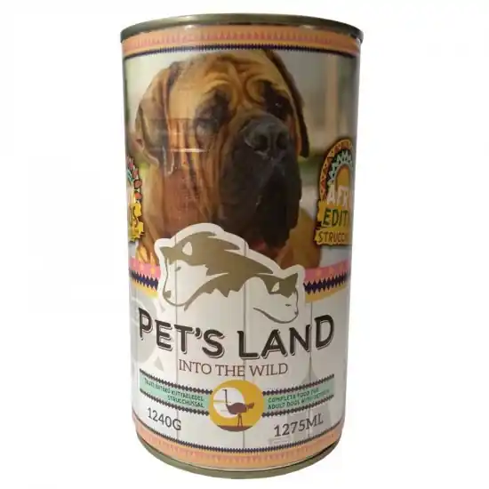 Ajánlat Pet s Land Dog Konzerv Strucchússal Africa Edition 1240g