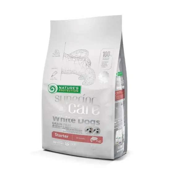 Natures Protection SC White Dog Starter Grain Free Salmon 1,5kg Kiárusítás