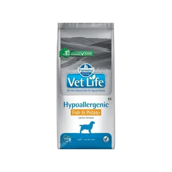 Vet Life Dog Hipo Fish & Potato 2kg Biztonságos fizetés