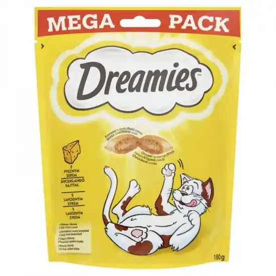 Nézd meg most Dreamies Jutalomfalat Mega Sajt 180g