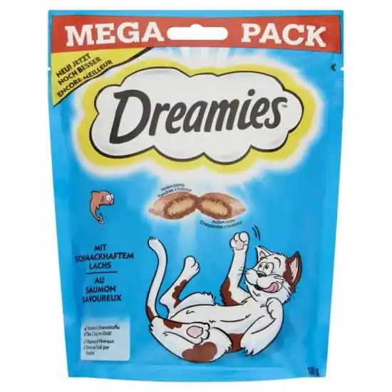 Dreamies Jutalomfalat Mega Lazac 180g Olcsóbb