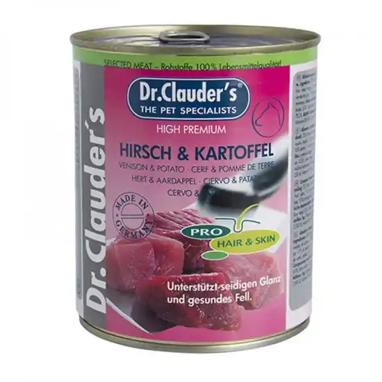 Népszerű Dr.Clauders Dog Selected Meat Szarvasos és burgonyás konzerv 800g