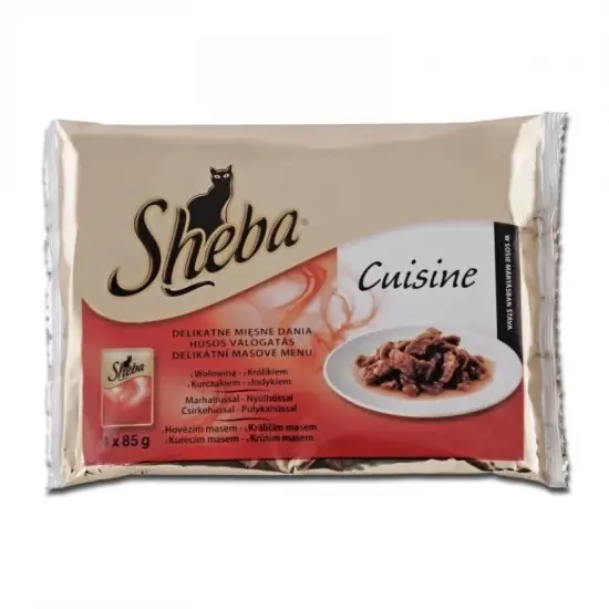 Sheba Alutasak 4 Pack Cuisine Húsos Árengedmény