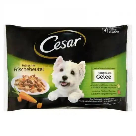 Kihagyhatatlan ajánlat Cesar alutasak 4 pack válogatás aszpikban