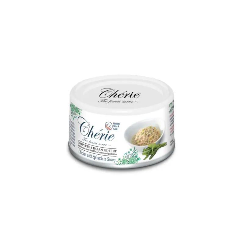 Népszerű Chérie Csirke Spenóttal Mártásban 80g