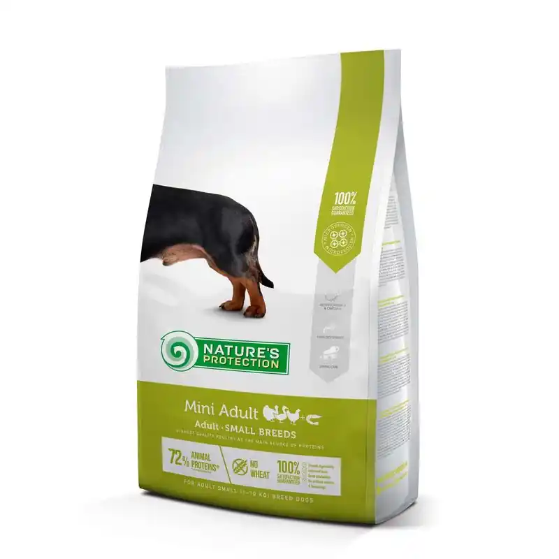 Natures Protection Dog Adult Small Poultry with krill 2kg Olcsó