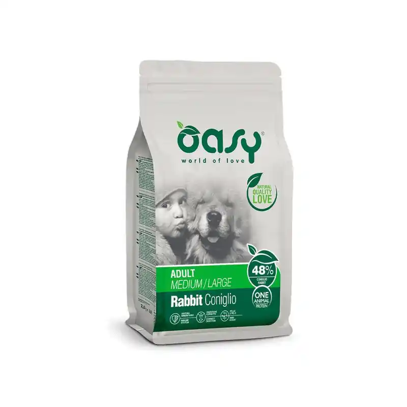 Exkluzív ajánlat Oasy Dog OAP Adult Medium/Large Rabbit 2,5kg