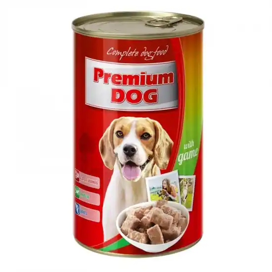 Azonnali szállítás Prémium Dog Konzerv Vad 1240g