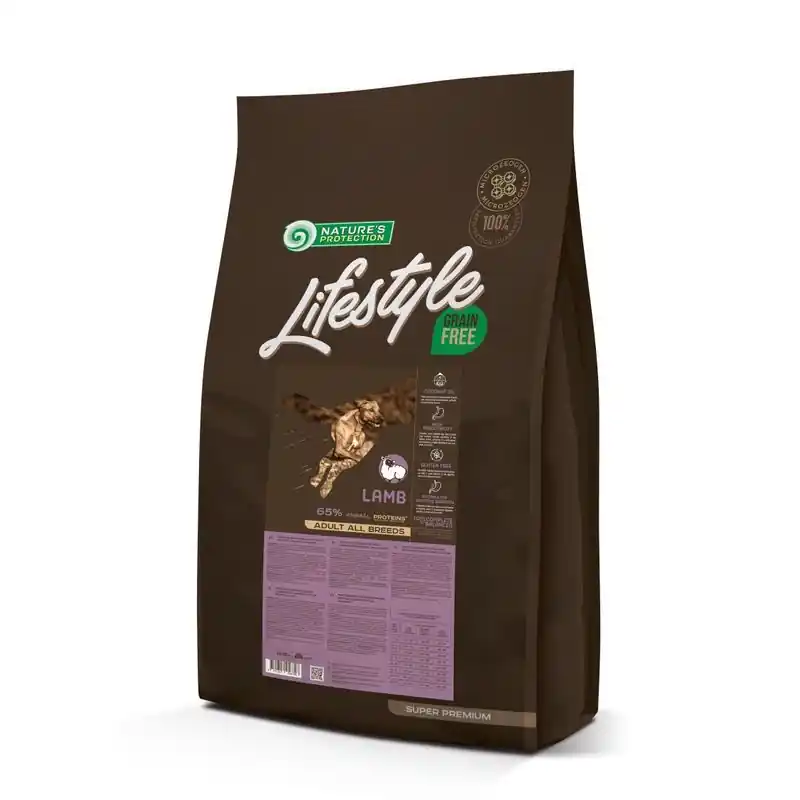 Expressz szállítás Natures Protection Lifestyle Dog Adult Grain Free Lamb 10kg