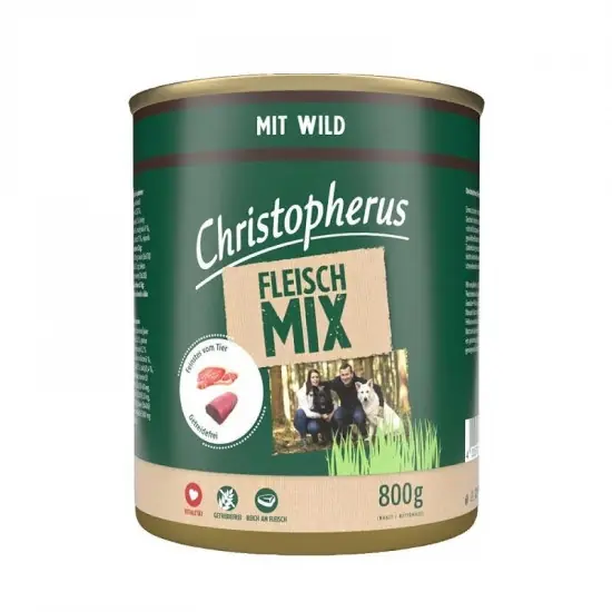 Christopherus Dog konzerv meat mix vad 800g Kedvezményes ár