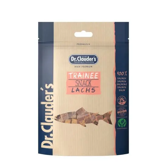 Kedvezmény Dr.Clauders Dog Jutalomfalat Trainee Snack Lazac 80g