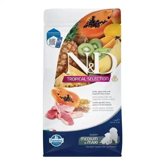 N&D Tropical Selection Dog Lamb Puppy medium&maxi 2kg Rendeld meg most