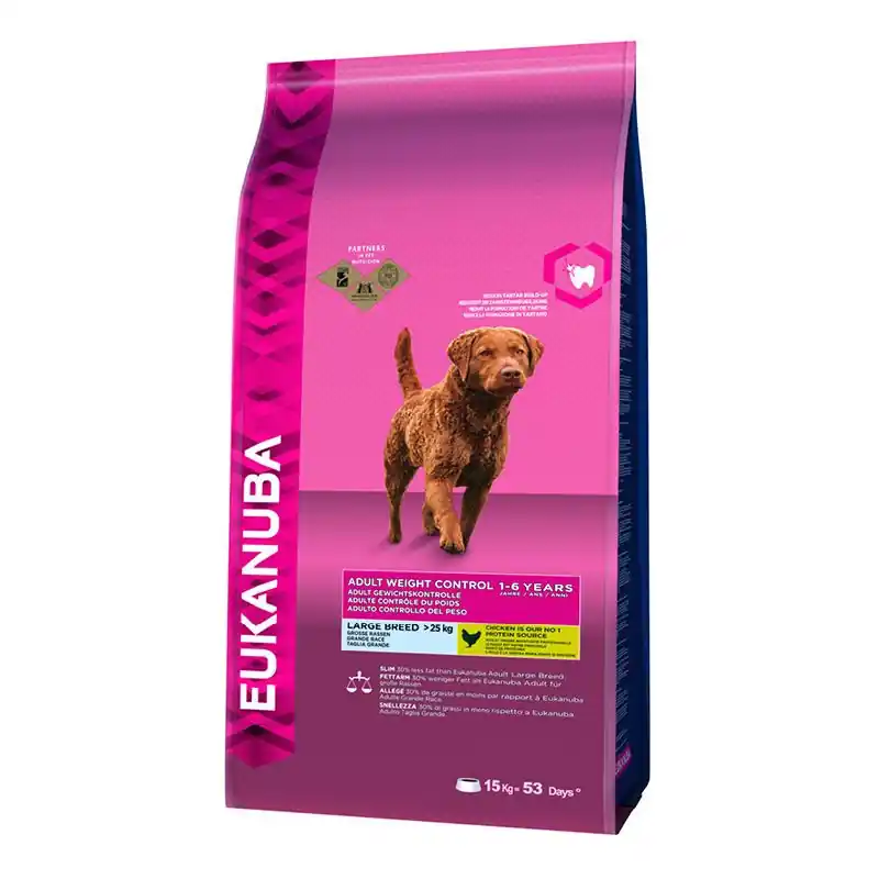 Olcsóbb Eukanuba Adult Weight Control Large kutyatáp 15kg