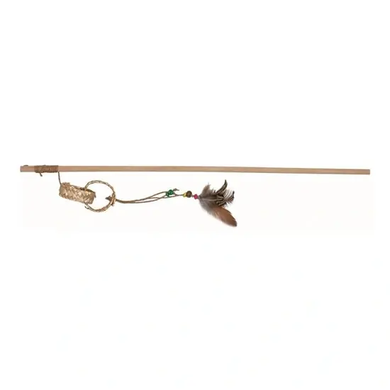 Árcsökkenés Trixie Játék Macskának Pálca Plüss Hallal 42cm