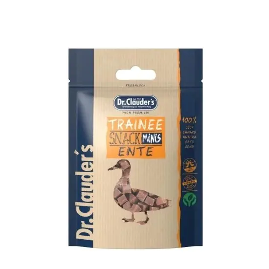 Expressz kézbesítés Dr.Clauders Dog Jutalomfalat Trainee snack mini kacsa 50g