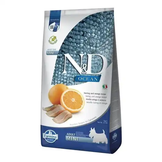 N&D Ocean Dog hering&narancs adult mini 7kg Outlet