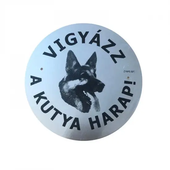 Kutya Harap Tábla Kerek Fém (többféle) Szezonális akció