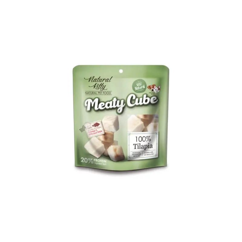 Natural Kitty Meaty Cube 100% Tilápia Hallal 60g Vásárlói kedvenc