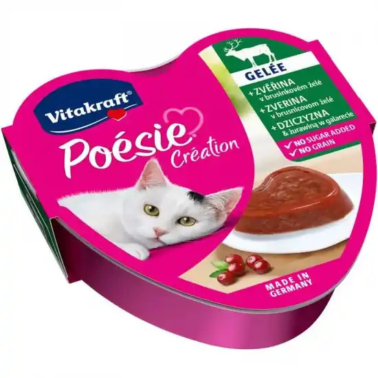 Vitakraft Poésie Macska Alutál Vadhal Áfonya Zselével 85g Szezonális akció