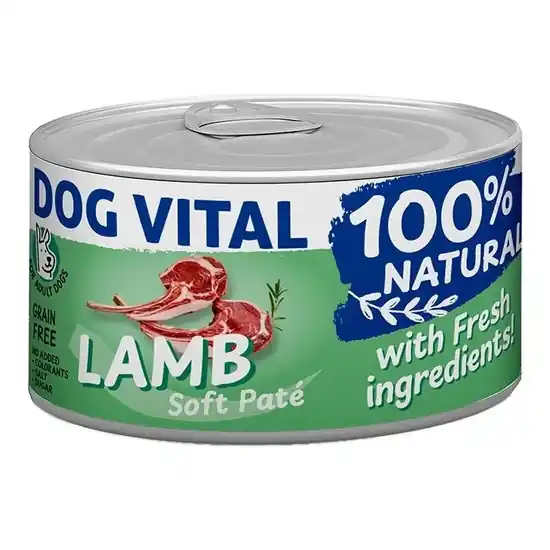 Dog Vital konzerv 100% Natural Soft Paté Lamb - bárány 150g Akciós ár
