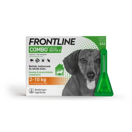 Árengedmény Frontline Combo kutya S 2-10 kg 0,67ml 3x