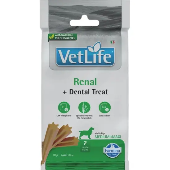 Vet Life Natural Diet Dog Jutalomfalat Renal Adult Med&max 100g Expressz szállítás