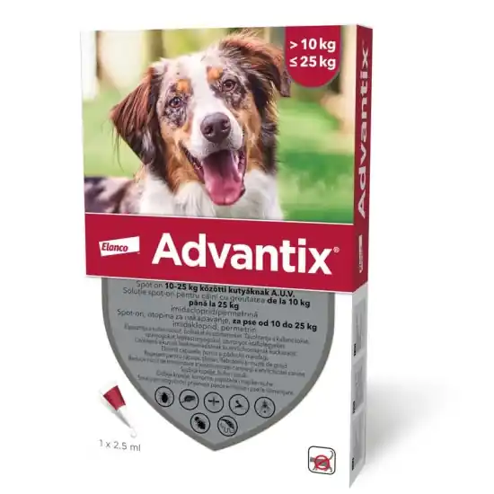 Expressz szállítás Advantix 250 2.5 ml 10-25 kg 24x