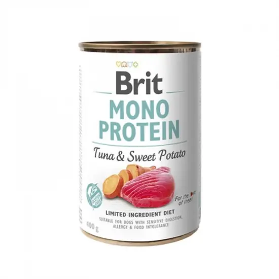 Brit Mono Protein Tonhal/édesburgonya 400g Szezonális akció