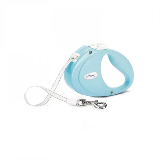 Flexi Puppy szalagos automata póráz 2m 12kg-ig, világos kék Legkelendőbb