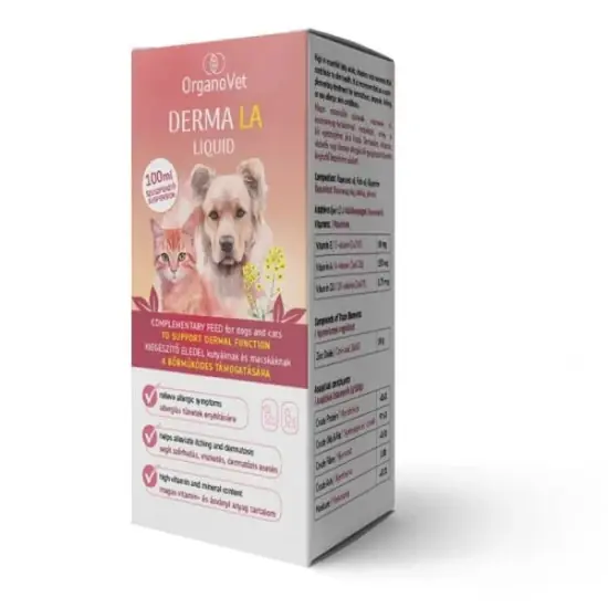 Expressz szállítás OrganoVet Derma LA 100 ml Liquid