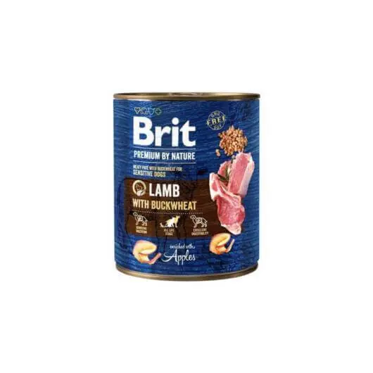 Brit Premium by Nature Adult Lamb with Buckwheat konzerv 400g Végkiárusítás