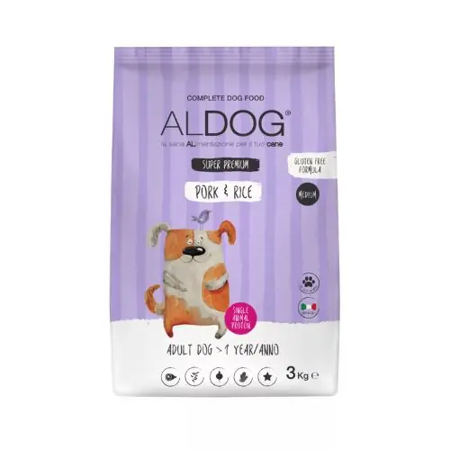 Azonnali szállítás Aldog Adult Medium Pork kutyatáp