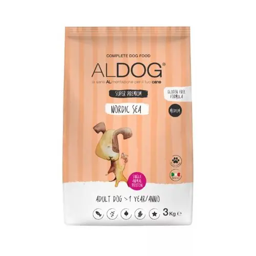 Kihagyhatatlan ajánlat Aldog Nordic Sea Adult Medium Large Salmon kutyatáp