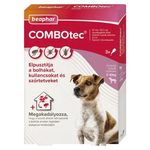 Beaphar Combotec Dog S bolha- és kullancsirtó spot-on kutyáknak (2-10kg) Gyors szállítás