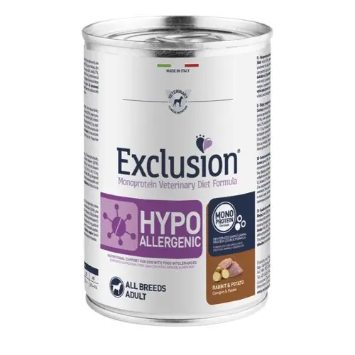 Vásárlói kedvenc Exclusion Hypoallergenic konzerv Rabbit & Potato
