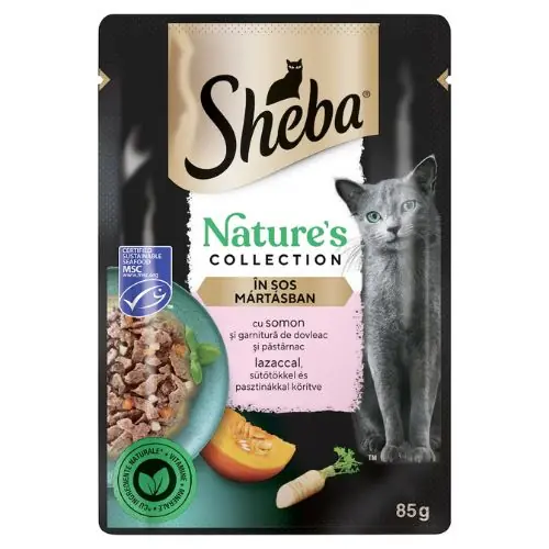 Sheba Nature’s Adult Alutasakos – Lazac – szószban Biztonságos fizetés