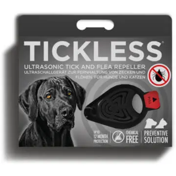 Kihagyhatatlan ajánlat Tickless Pet – ultrahangos kullancs- és bolhariasztó kutyáknak fekete