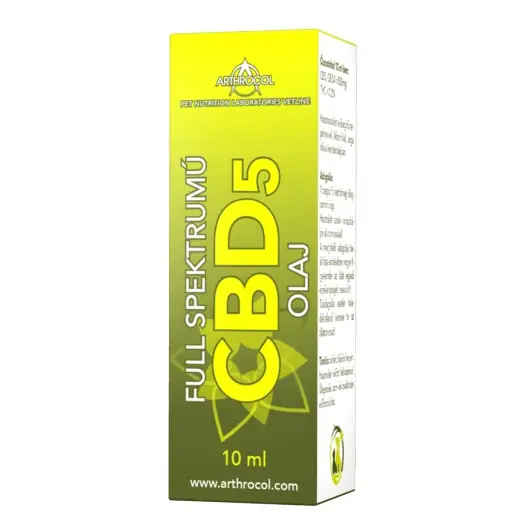 Legkelendőbb Arthrocol Full spektrumú CBD 5 olaj kutyáknak 10 ml