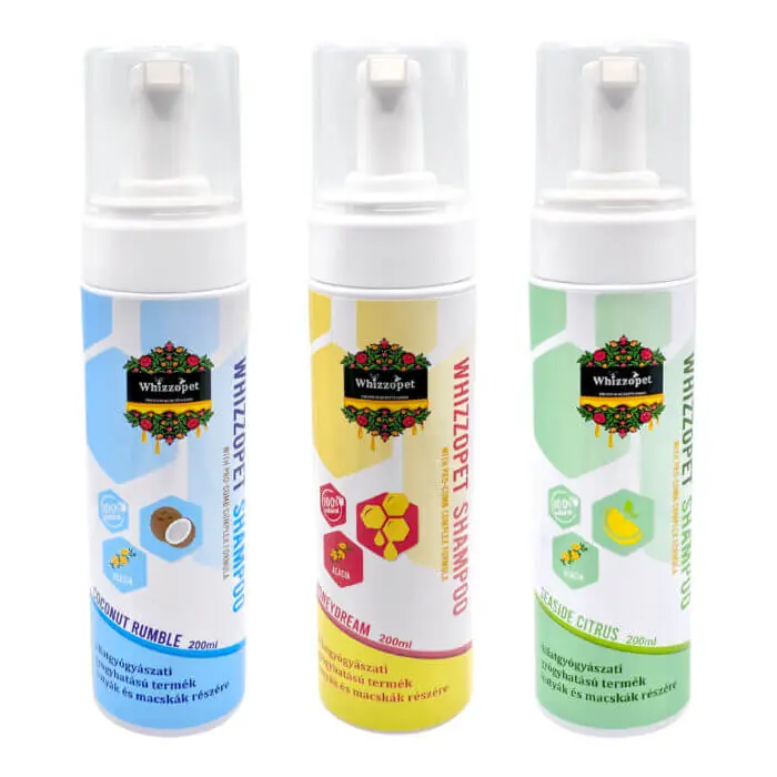 Whizzopet Sampon Pro-Comb Comblex Formulával, Gyógyhatású készítmény Citrus illattal 200 ml Szezonális akció