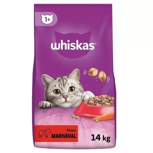Exkluzív ajánlat Whiskas száraz macskatáp Marha