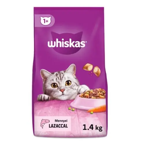 Whiskas Száraz Macskatáp Lazac 1,4kg Kedvezmény