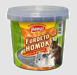 Panzi Fürdető homok vödrös Csincsillák és Deguk részére Ne maradj le