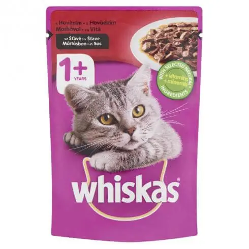 Árcsökkenés Whiskas alutasak marha